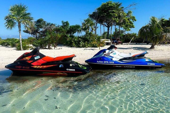 Excursion guidée en jet ski de 4 heures de San Pedro à Caye Caulker