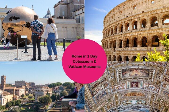1 - Day Rome : バチカン＆コロッセオツアー