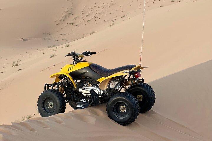 Abu Dhabi: 4-stündige Morgensafari mit Kamelritt und Sandboarding