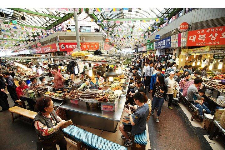 Full-day kulinarisk rundtur i Seoul, herunder Noryangjin Fish Market og koreansk BBQ middag
