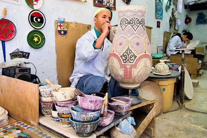 Visita guiada aos artesãos e ao artesanato de Fez - excursão privada de dia inteiro