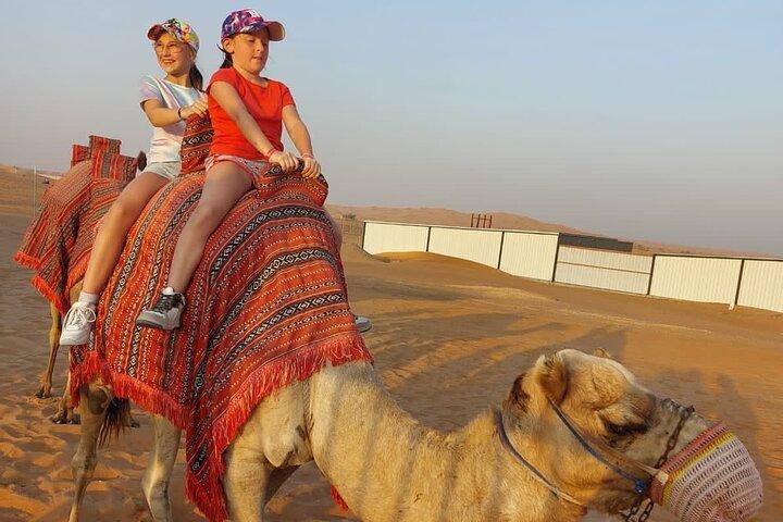 Safari nel deserto mattutino privato con Camel Ride Falcon Foto