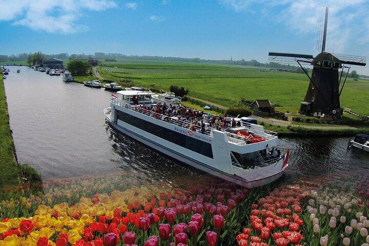 Da Amsterdam : tour in crociera dei giardini Keukenhof e dei mulini a vento