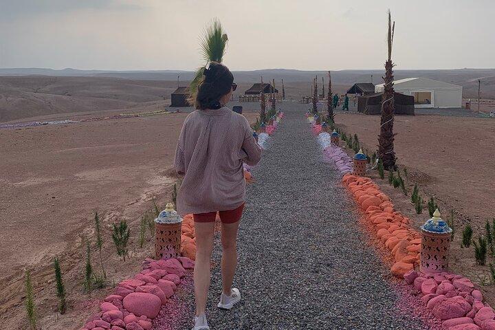 Magical dinner in agafay Desert with Show