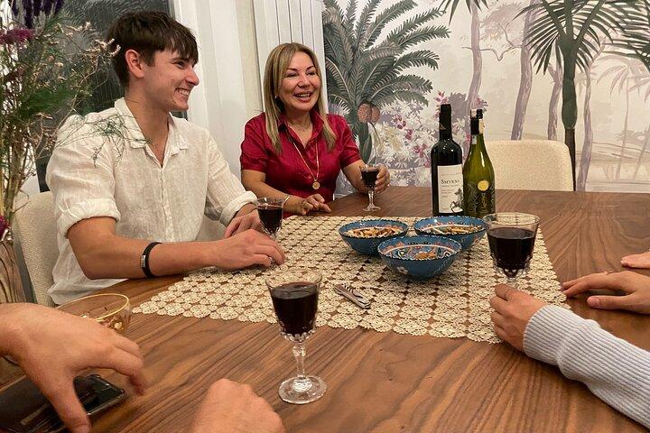 Istanbul Wine Tasting at Home with Local Family