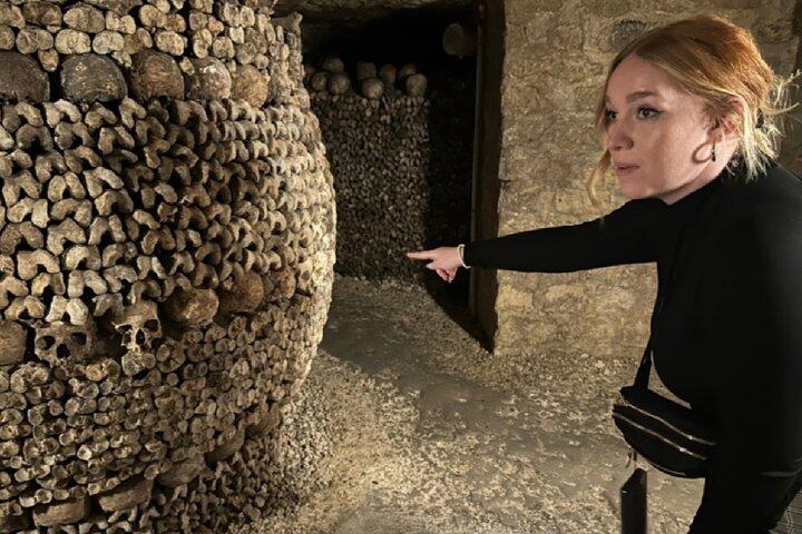 Tour delle catacombe di Parigi con aree riservate