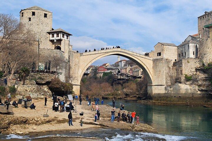 Mostar och Kravice vattenfall privat dagstur från Dubrovnik