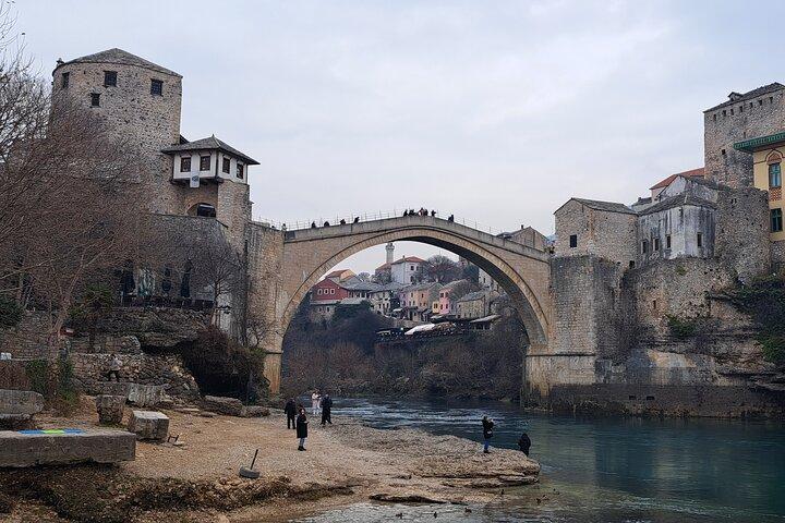 Mostar och Kravice vattenfall privat dagstur från Dubrovnik
