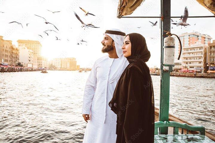 Private halbtägige Stadtrundfahrt durch Dubai mit Abendessen auf einer Dhau-Kreuzfahrt