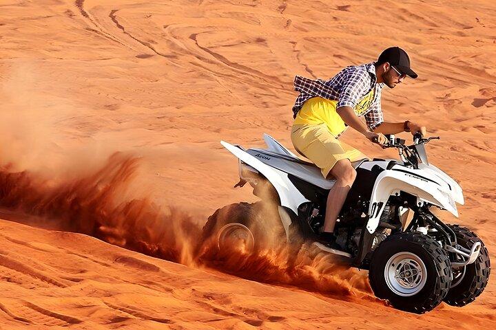 Dubai: Morning Quad Bike Activity– Sand Board and Camel Safari