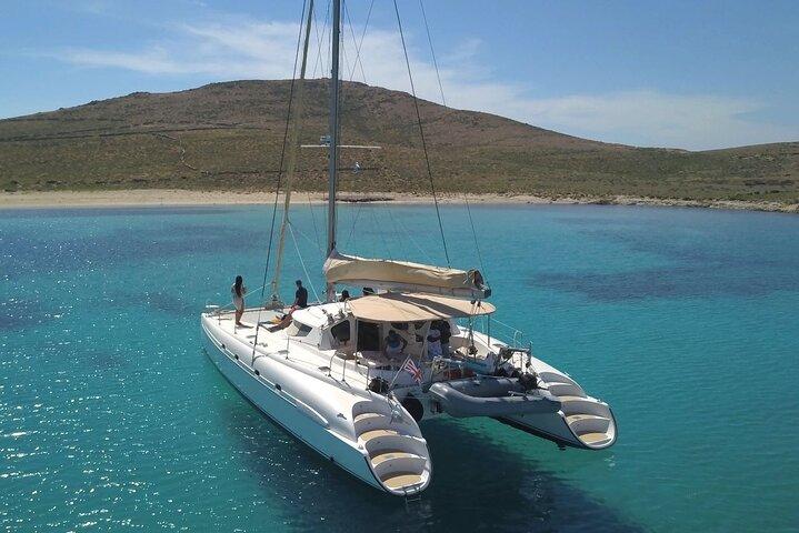 Mykonos Catamaran Privat dagskryssning, full lunch och öppen bar