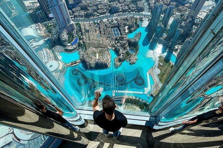 Burj Khalifa au sommet et dîner dans le ciel avec transferts
