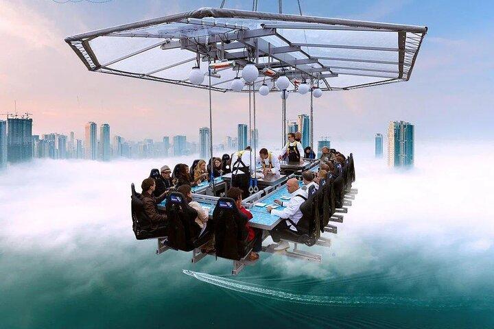 Burj Khalifa au sommet et dîner dans le ciel avec transferts