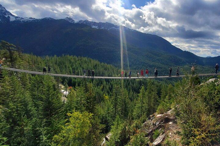 Visite privée de Whistler + télécabine Sea 2 Sky + chute Shannon + lac vert