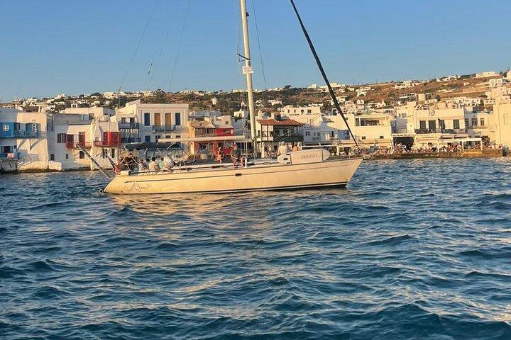 5 timmars solnedgångstur till Delos och Rhenia Island med middag