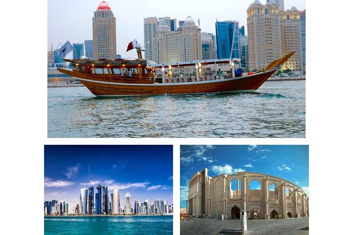 Doha Sightseeing Tour com Opcional Sunset Dhow Cruise