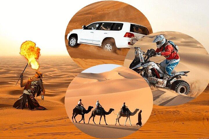 Doha: Wüstensafari mit Quad, Kamelritt und Sandboarding