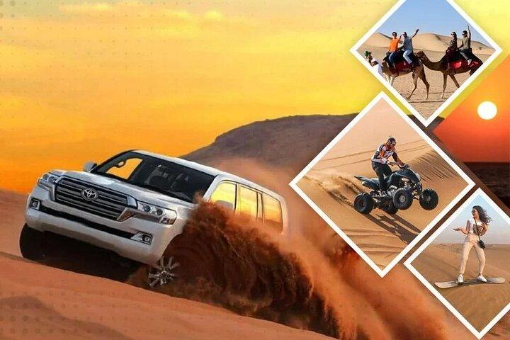 Doha: Safari de meio dia no deserto com sandboard e passeio de camelo