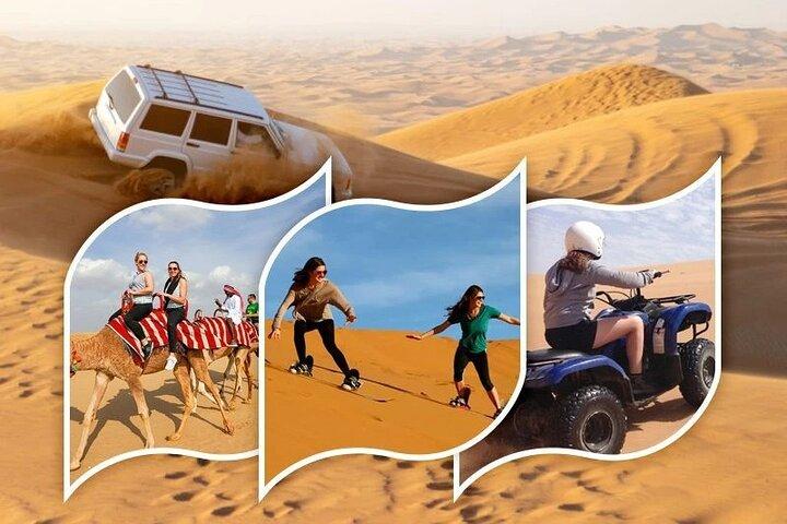 Doha : Halbtägige Wüstensafari | Kamelreiten | ATV | Sandsurfen