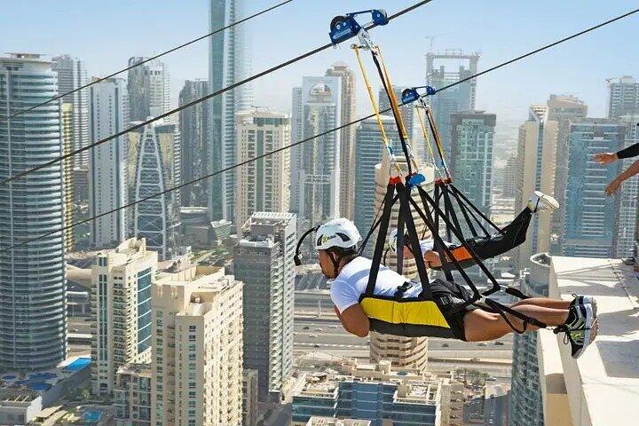 XLine Solo Urban Zipline in Dubai Marina