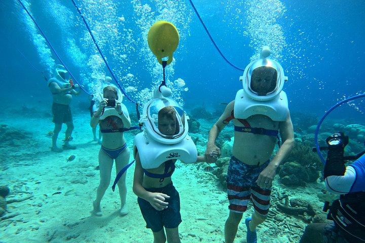 シートレックキュラソー：水中ヘルメットウォーク、水泳不要