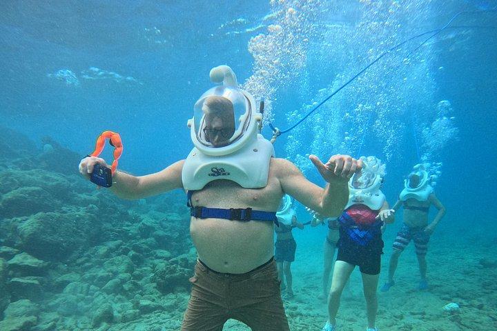 シートレックキュラソー：水中ヘルメットウォーク、水泳不要