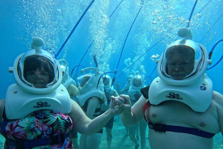 シートレックキュラソー：水中ヘルメットウォーク、水泳不要