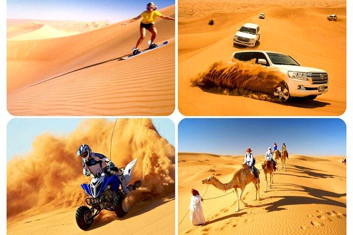 Doha:Wüstensafari, Sandboarding, Kamelritt & Binnenseetour