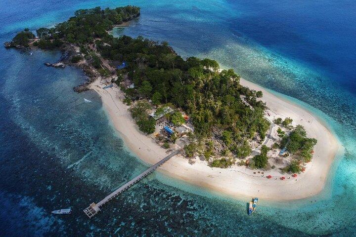 Lihaga Island (weiße Sandinsel) schwimmt zweimal, inklusive Mittagessen und Eintrittskarten