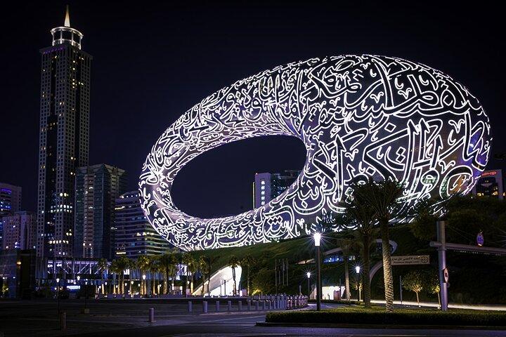 Dubai: Stor bus panoramisk nat tur med åben bus