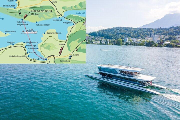 Meer van Luzern 1 uur durende catamarancruise