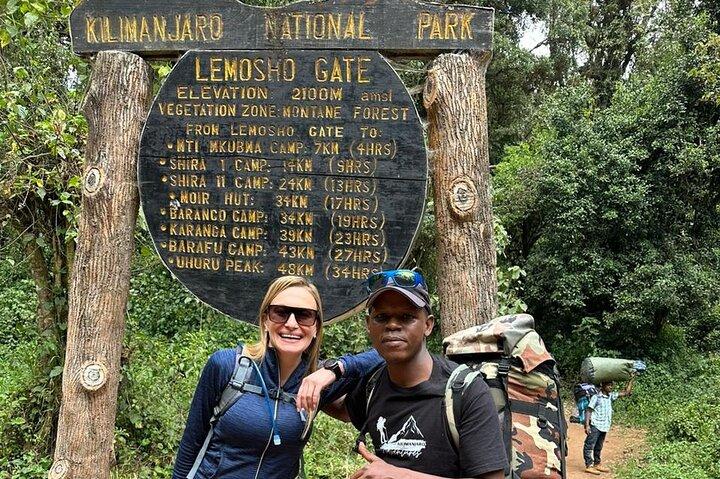 8 dagars Mount Kilimanjaro vandring via Lemosho Route