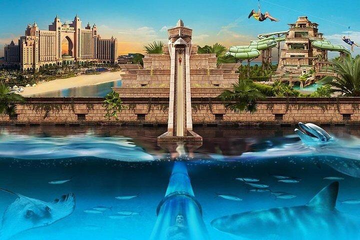 Atlantis vandpark & tabt kammer akvarium w / valgfri transport