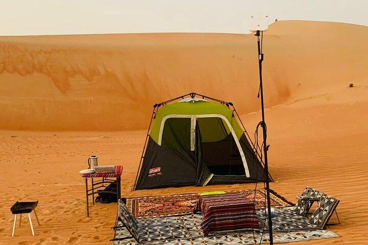 Private Liwa Overnight Camping with BBQ Dinner from Abu Dhabi