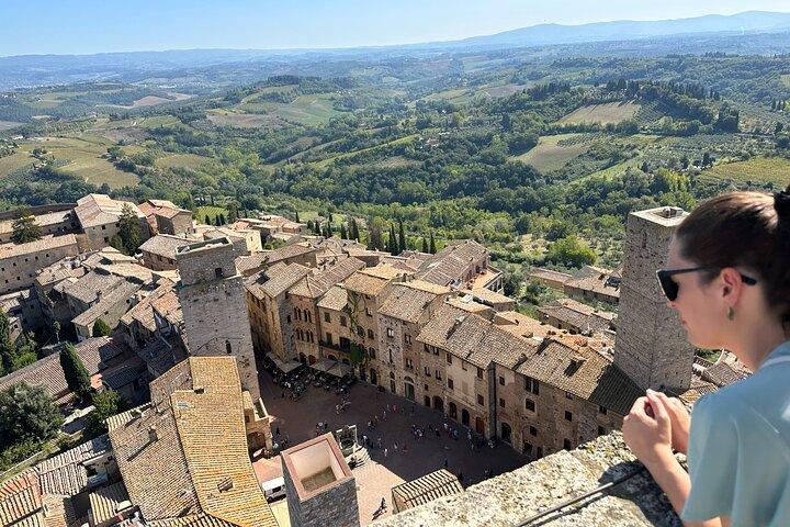 Kindvriendelijke dagtour Siena en San Gimignano vanuit Florence met chauffeur & gids