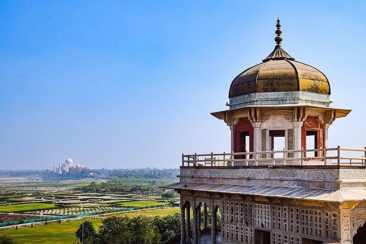 Ohne Anstehen: Tagestour zum Taj Mahal und Agra bei Sonnenaufgang ab Jaipur