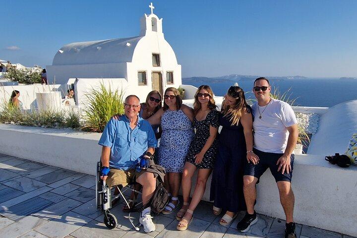 Santorini : Tour privado accesible en silla de ruedas 4hr
