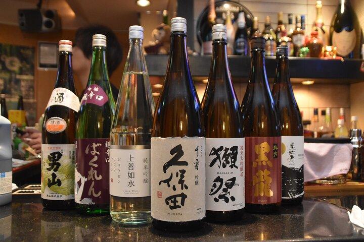 Shinjuku Sake Tasting and Japanese Snack Pairing Experience