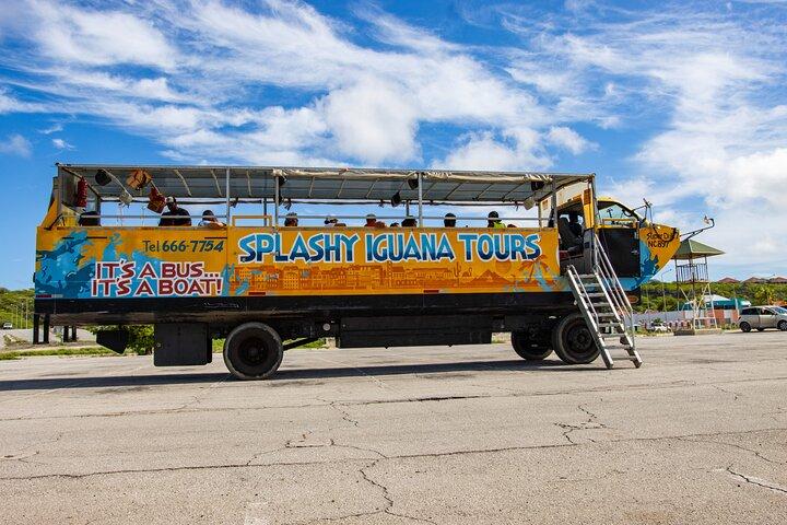 Bus, der kører ind i havet Unik Curaçao Amphibious Tour