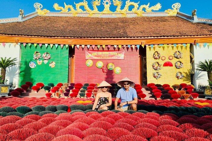 Incense Village, Hat & Lacquer Artisanal with Options From Hanoi