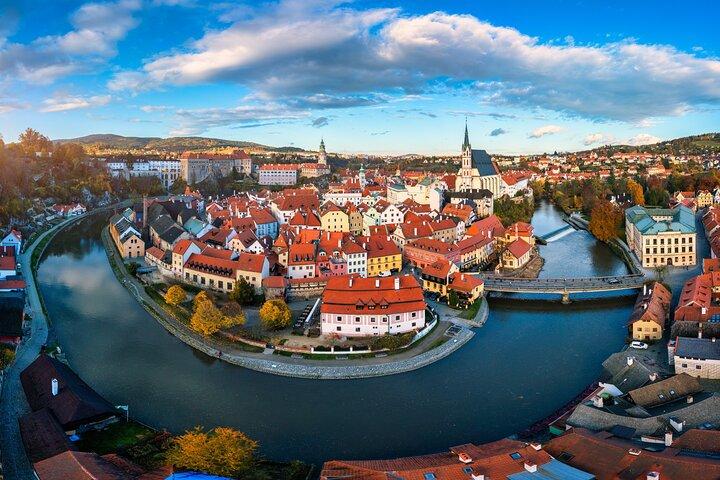 Privéchauffeur van Praag naar Wenen met een stop in Cesky Krumlov