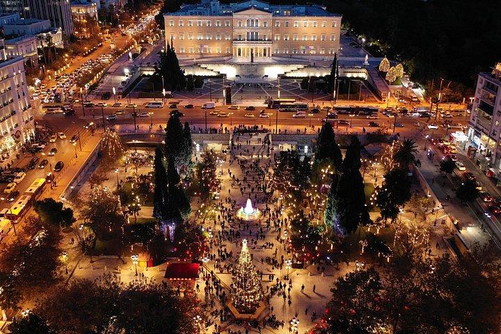 Athens at Night Small-Group Walking Tour med middag