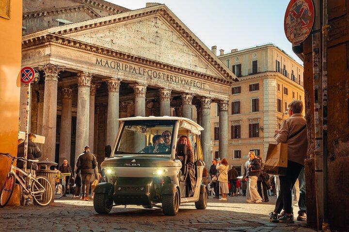 Tour privé Rome Golf Panier avec entrée au Colisée ou aux Catacombes