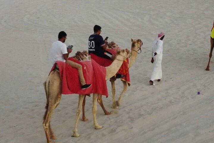 Doha-Night Desert Safari med sandbräda och kamelridning