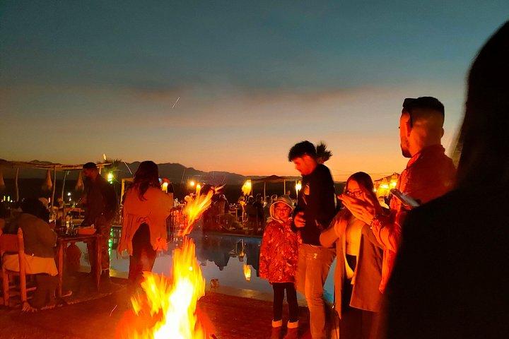 Sunset Dinner show in Marrakech Desert with Quad bike