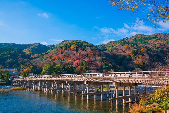 Kyoto Arashiyama Bosque de bambú y paisaje Tour privado personalizado