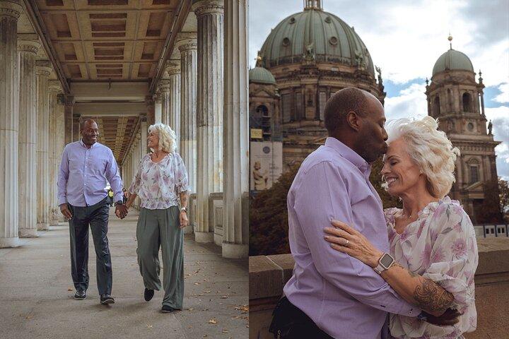 Romantisch koppel fotoshoot in het hart van Berlijn