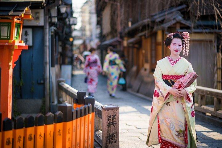 Kyoto 4 timers Gion privat guidet tur & Maiko eller Geisha middag