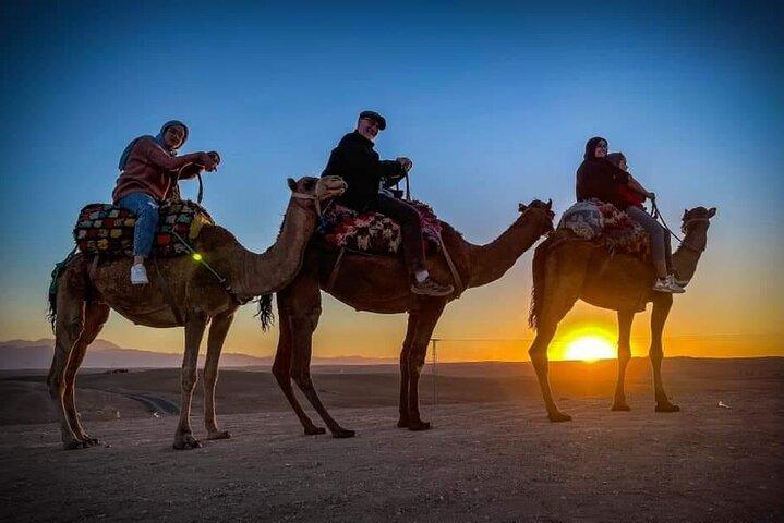 Quad bike and camel ride in the Agafay desert