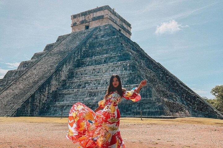 チチェン・イツァツアー: ガイド付き旅行、メキシコ料理＆セノーテスイム